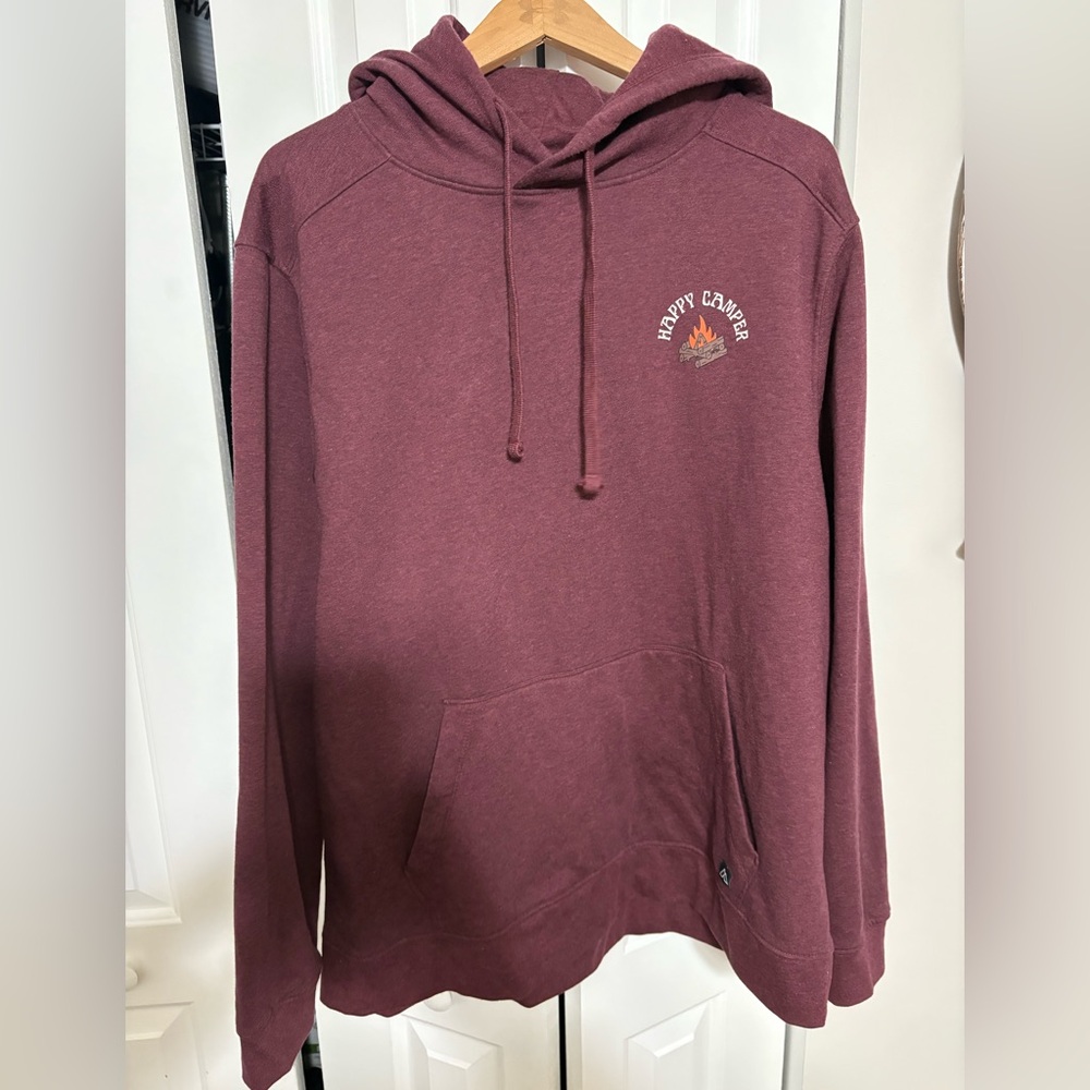 Men’s Alpine Design Happy Camper Heather Maroon Size XL Hoodie